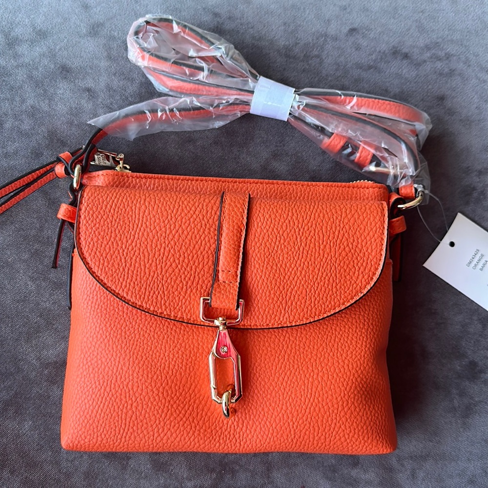 Brand New Orange Steve Madden Crossbody Purse